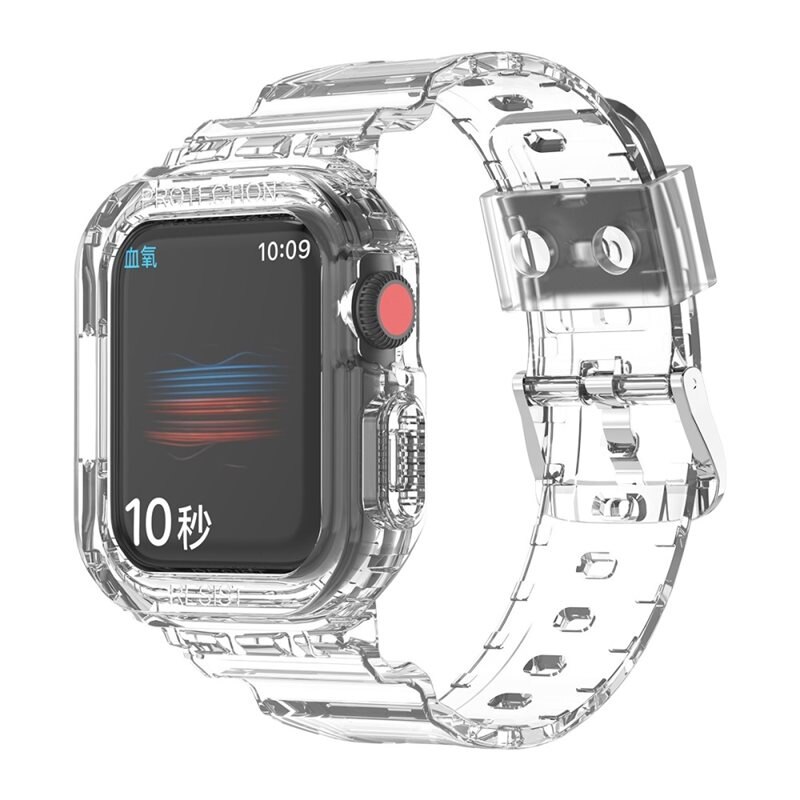 Apple Watch SE 40mm Crystal Skal + Armband transparent - Skal och armband i ett