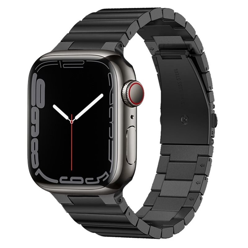 Länkarmband Apple Watch Ultra 49mm svart - Snyggt metallarmband
