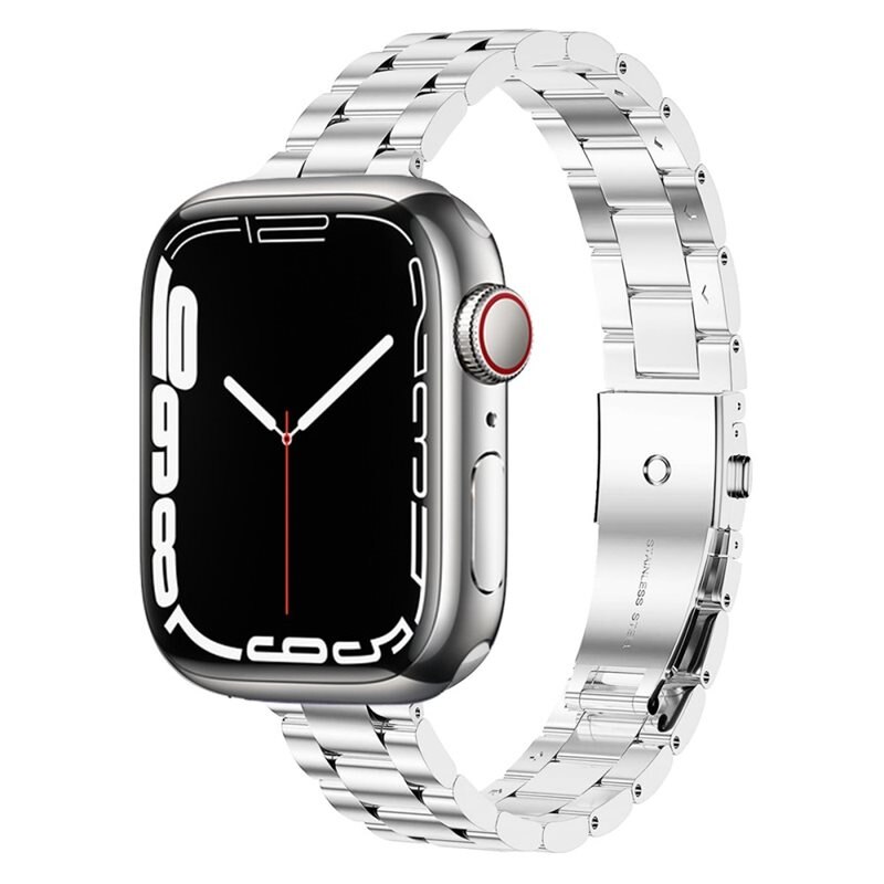 Slim Metallarmband Apple Watch 40mm silver - Slimmat armband i snygg design