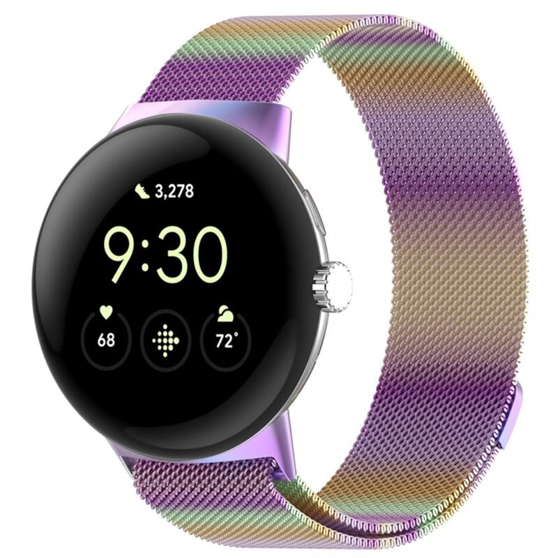 Armband Milanese Google Pixel Watch Ombre - Lyxigt armband med magnetisk stängning - Rostfritt stål