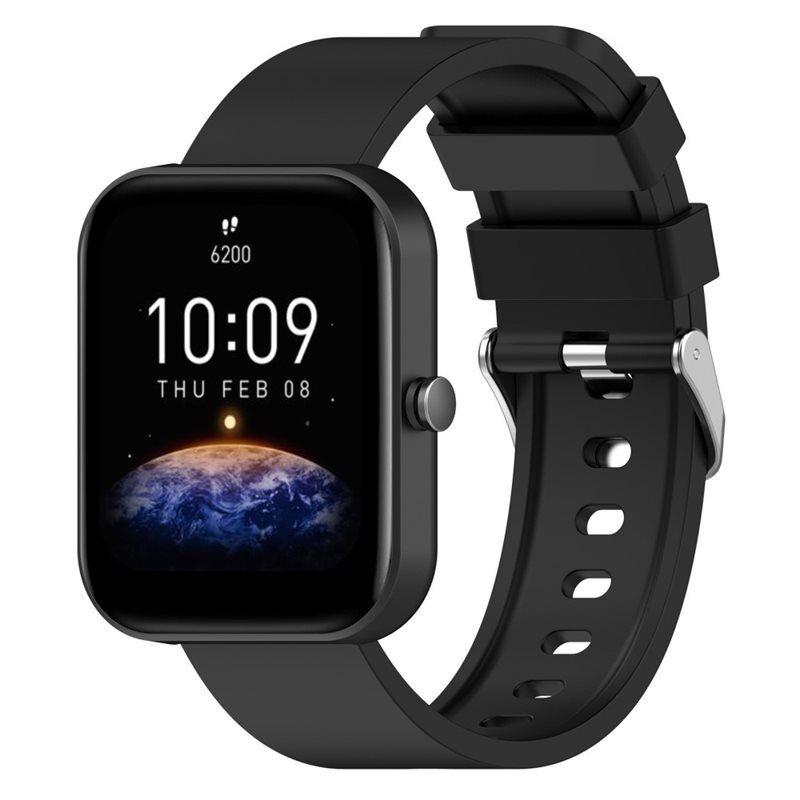 Silikonarmband OnePlus Nord Watch svart - Sportigt armband perfekt för träningen