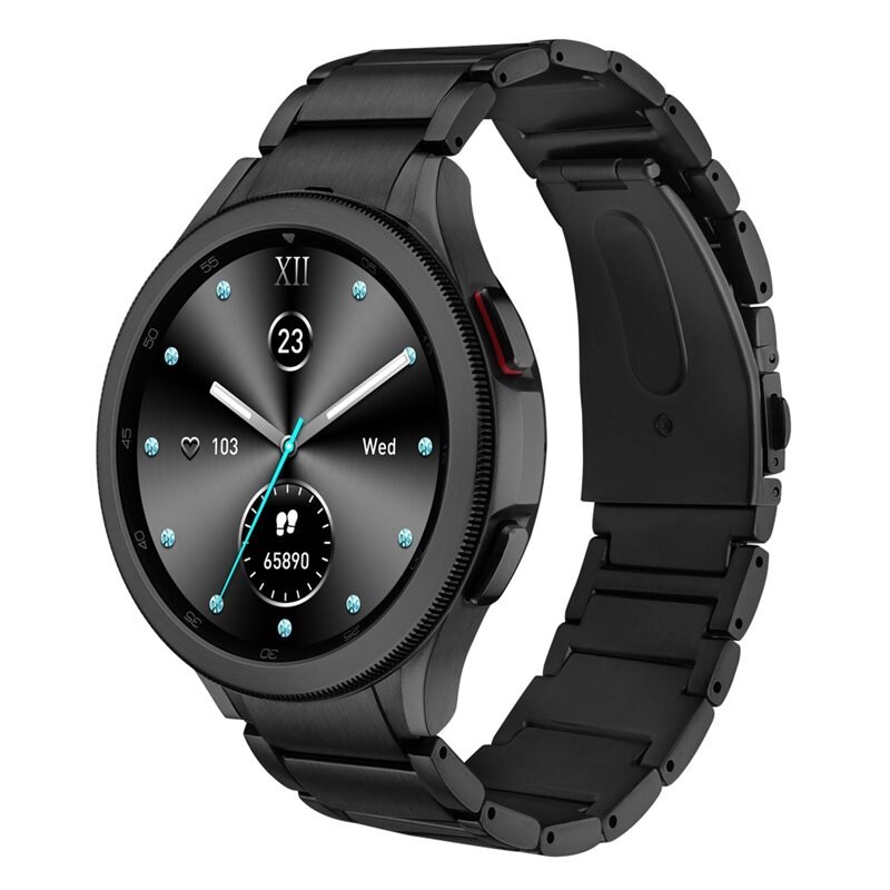Titanarmband Full Fit Samsung Galaxy Watch 7 44mm svart - Lyxigt armband i titan