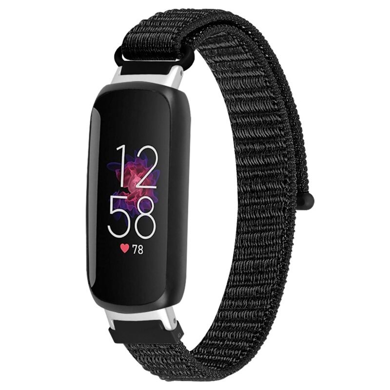Nylonarmband Fitbit Inspire 3 Svart - Armband i skön och ventilerande nylon