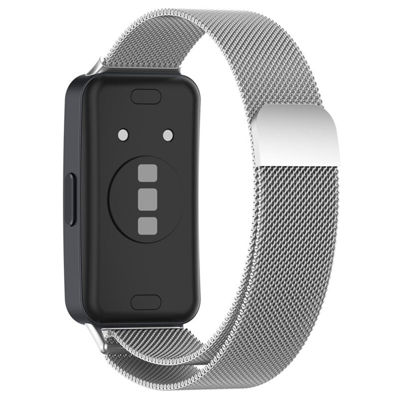 Armband Milanese Huawei Band 9 Silver - Lyxigt armband med magnetisk stängning - Rostfritt stål