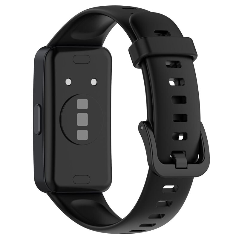 Silikonarmband Huawei Band 9 Svart - Sportigt armband perfekt för träningen