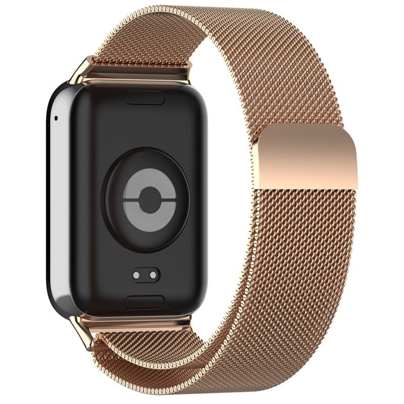 Armband Milanese Xiaomi Smart Band 8 Pro Roséguld - Lyxigt armband med magnetisk stängning - Rostfritt stål