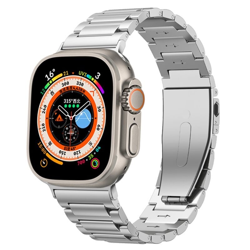Titanarmband Apple Watch Series 10 46mm Silver - Lyxigt armband i titan