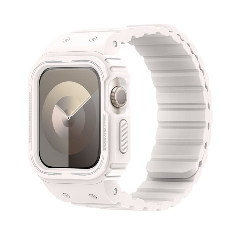 Dux Ducis OA Series Skal + Silikonarmband Apple Watch 45mm Series 7 vit