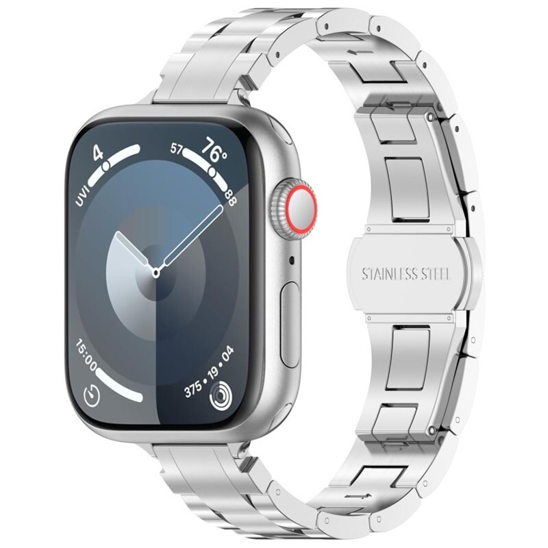 Slim Titanarmband Apple Watch Series 10 46mm silver