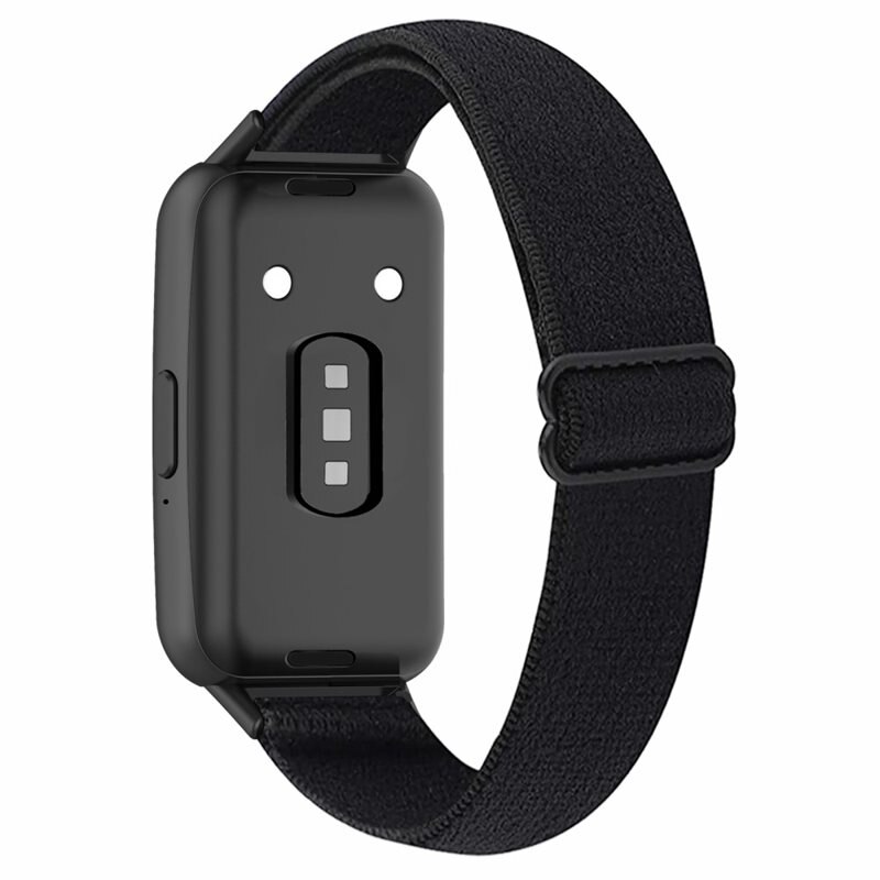 Elastiskt Nylonarmband Samsung Galaxy Fit 3 svart - Armband i skön och ventilerande nylon