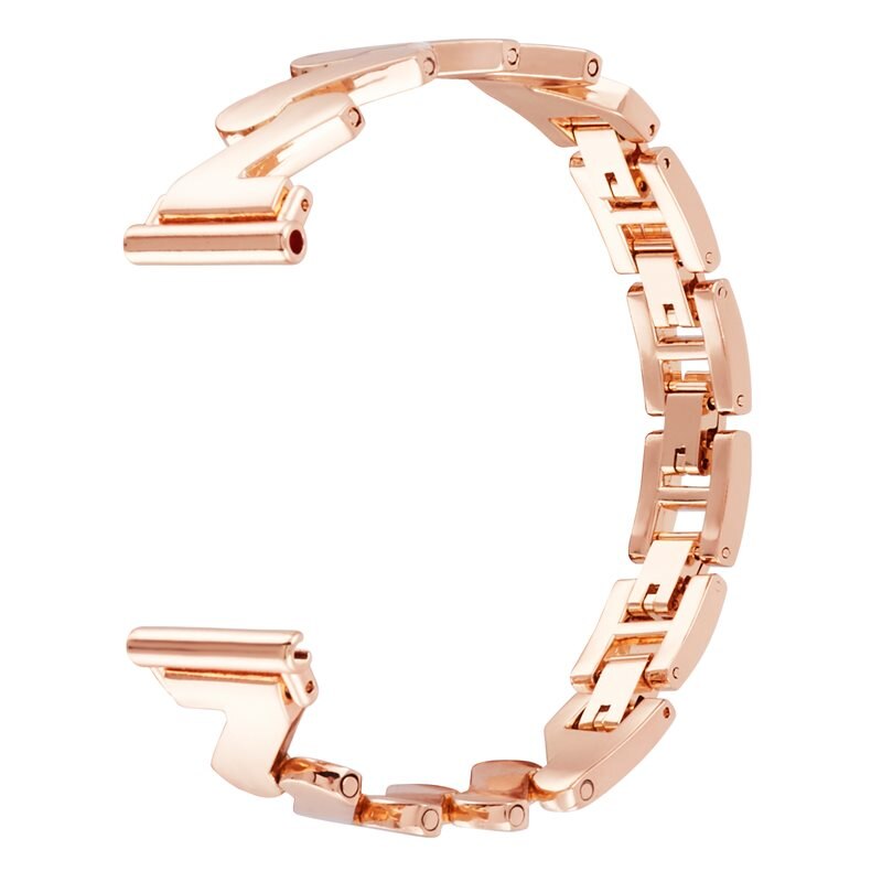 Vågigt Metallarmband Universal 18mm roséguld