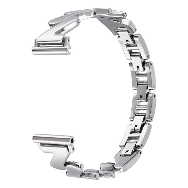 Vågigt Metallarmband Universal 18mm silver