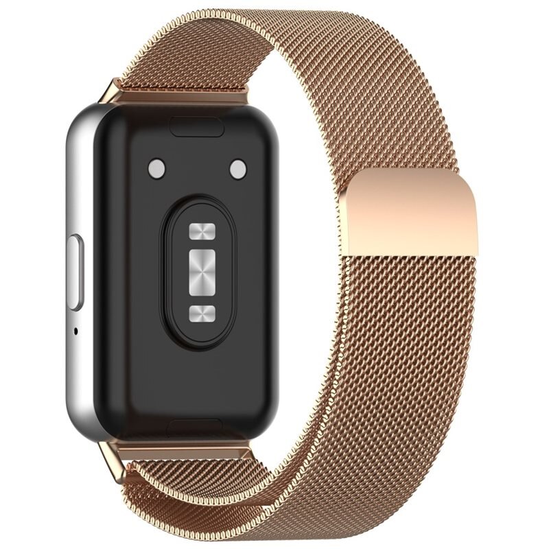 Armband Milanese Samsung Galaxy Fit 3 Roséguld - Lyxigt armband med magnetisk stängning - Rostfritt stål