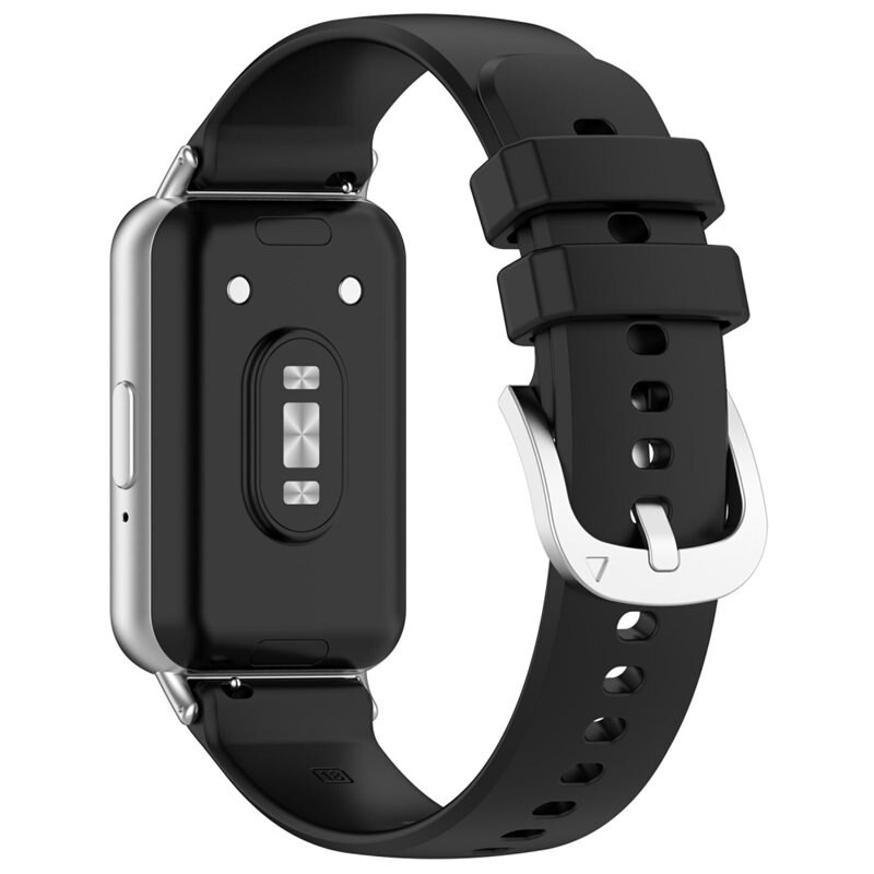 Silikonarmband Samsung Galaxy Fit 3 Svart - Sportigt armband perfekt för träningen