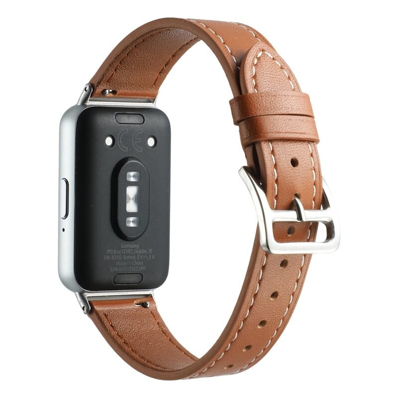 Läderarmband Samsung Galaxy Fit 3 Brun - Snyggt armband i läder