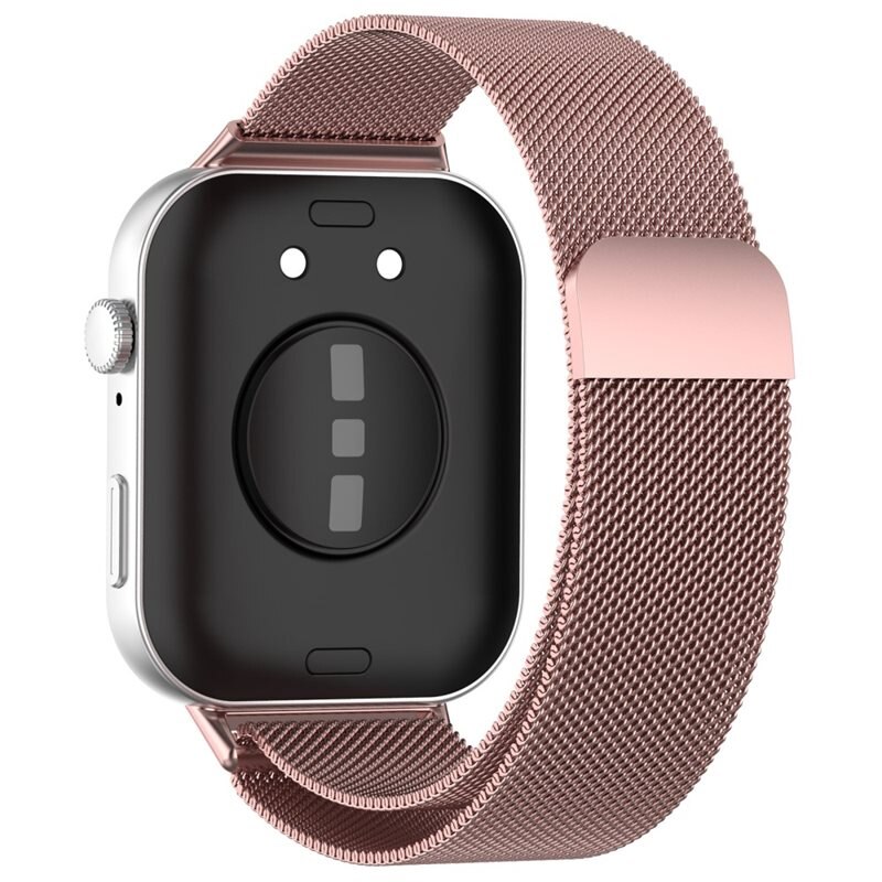 Armband Milanese Huawei Watch Fit 4 Pro Rosa guld - Lyxigt armband med magnetisk stängning - Rostfritt stål