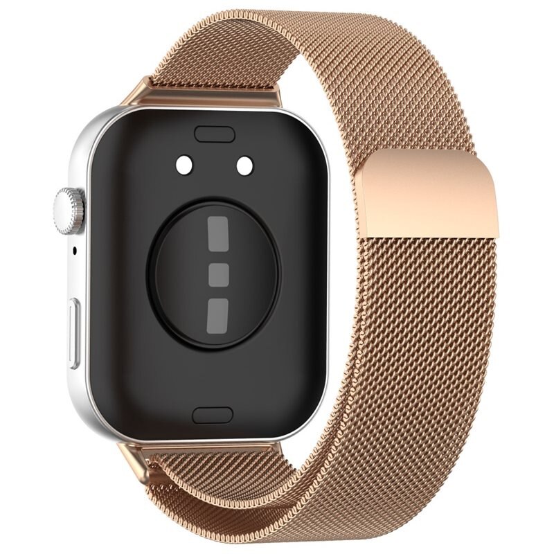 Armband Milanese Huawei Watch Fit 4 Roséguld - Lyxigt armband med magnetisk stängning - Rostfritt stål