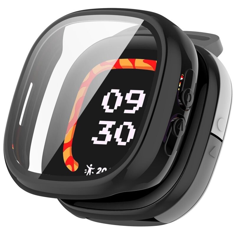 Full Cover Case Fitbit Ace LTE Svart - Skydda din klocka från slitage och skador