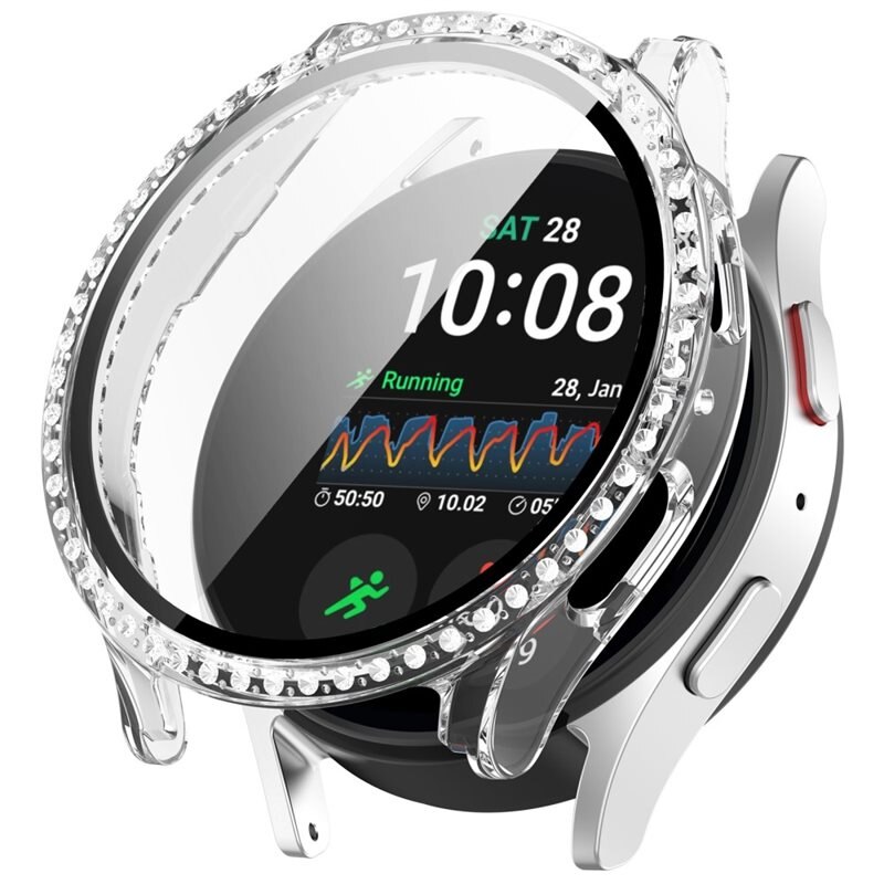 Full Cover Case Rhinestone Samsung Galaxy Watch 7 44mm Genomskinlig
