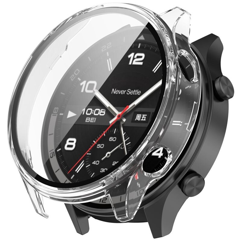 Full Cover Case OnePlus Watch 2R Genomskinlig - Skydda din klocka från slitage och skador