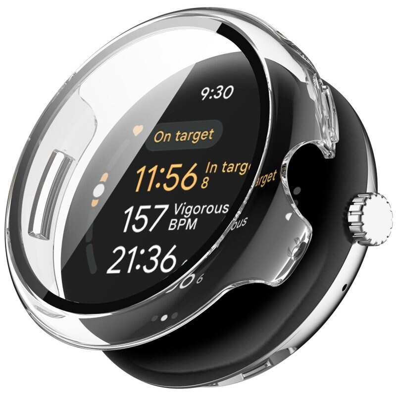 Full Cover Case Google Pixel Watch 3 41mm Genomskinlig - Skydda din klocka från slitage och skador