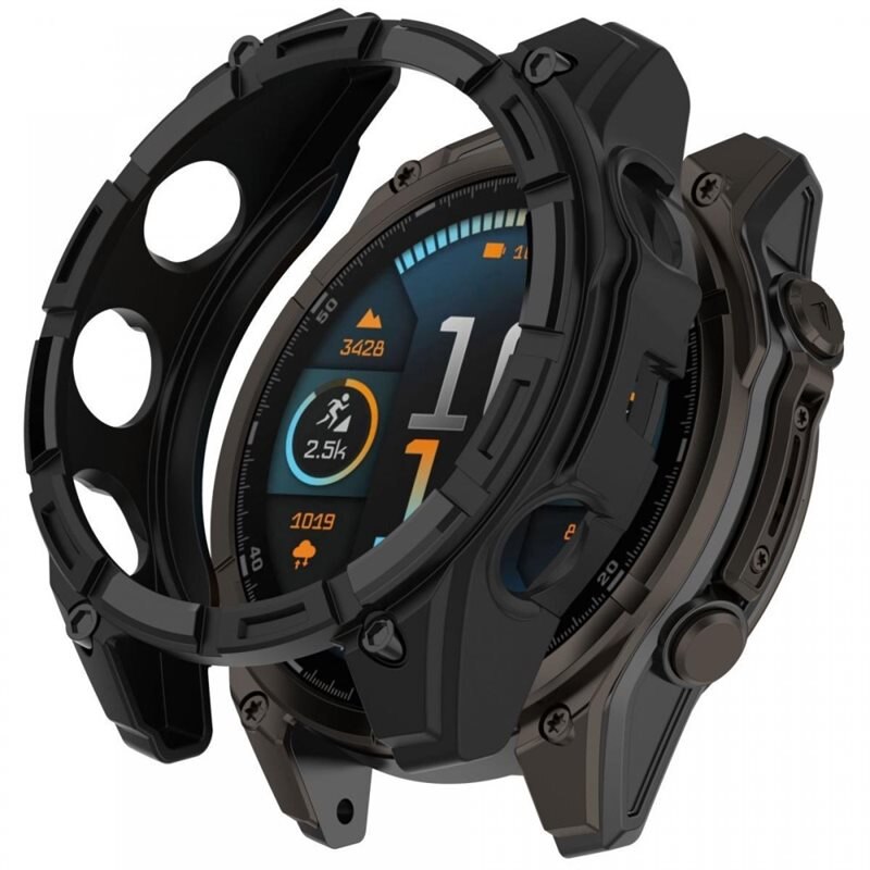 TPU Skal Garmin Fenix 8 43mm svart - Mobilskal