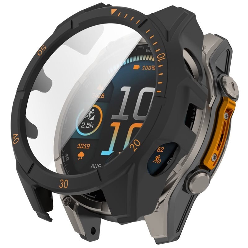 Full Cover Case Garmin Fenix 8 Solar 51mm Svart - Skydda din klocka från slitage och skador