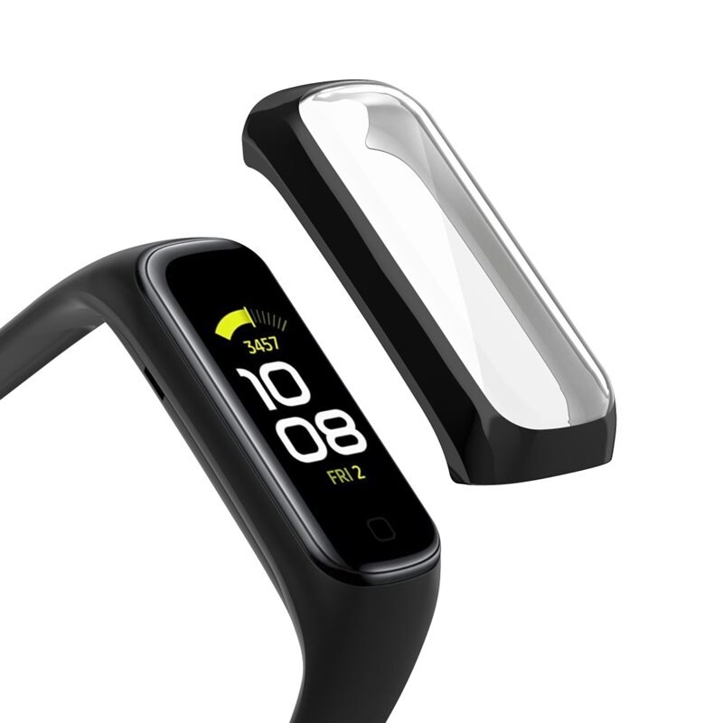 Full Protection Case Samsung Galaxy Fit 2 svart - Heltäckande skal till din smarta klocka