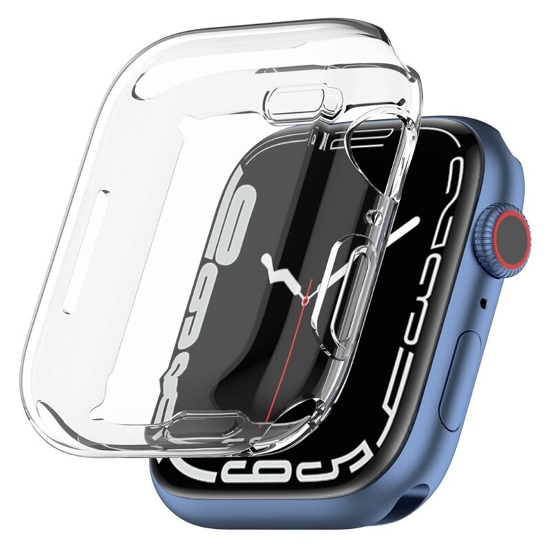 Full Protection Skal Apple Watch 45mm Series 8 genomskinlig - Heltäckande skal till din smarta klocka