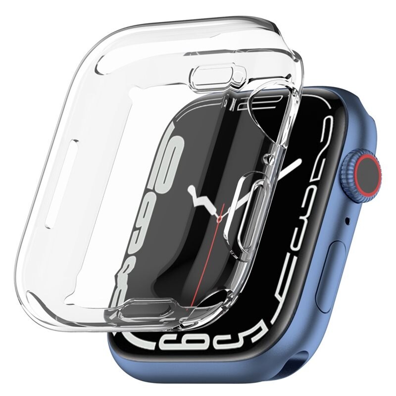 Full Protection Skal Apple Watch 41mm Series 8 genomskinlig - Heltäckande skal till din smarta klocka