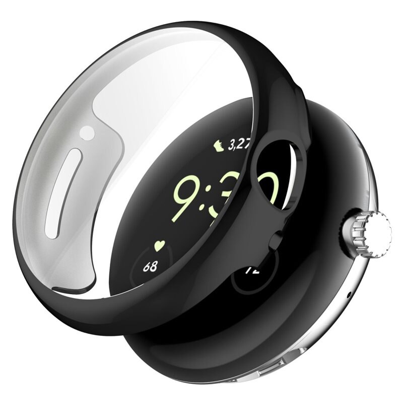 Full Protection Skal Google Pixel Watch svart - Heltäckande skal till din smarta klocka