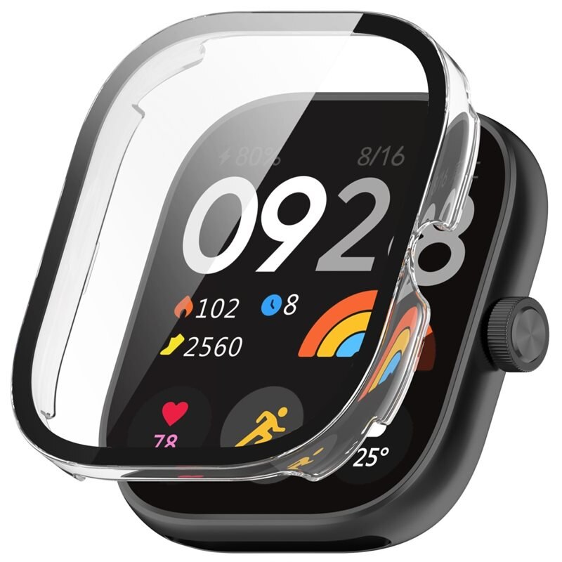 Full Cover Case Xiaomi Redmi Watch 4 Genomskinlig - Skydda din klocka från slitage och skador
