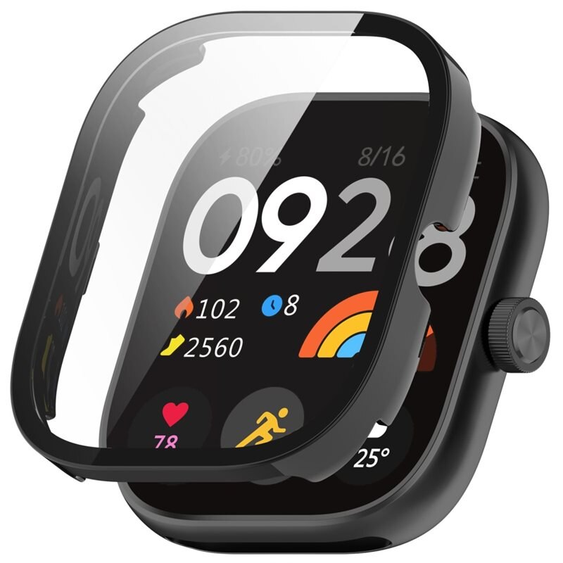 Full Cover Case Xiaomi Redmi Watch 4 Svart - Skydda din klocka från slitage och skador