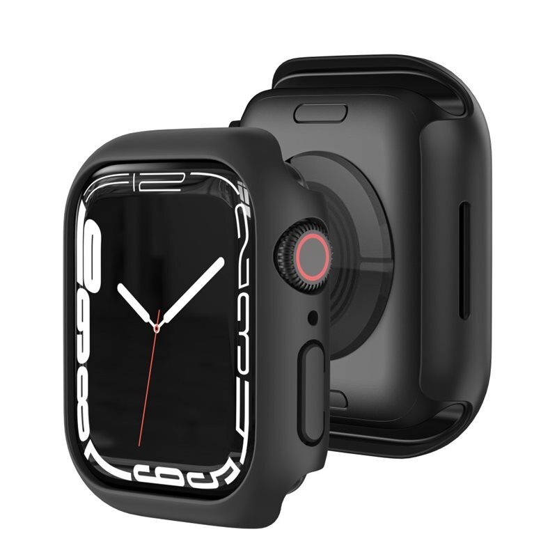 Hårdskal Apple Watch Series 7 45mm Svart - Skyddande skal