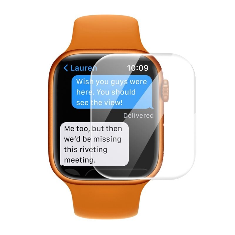 Hat Prince 0.2mm Härdat Glas Apple Watch 45mm Series 7 - Skärmskydd som skyddar mot repor och slitage