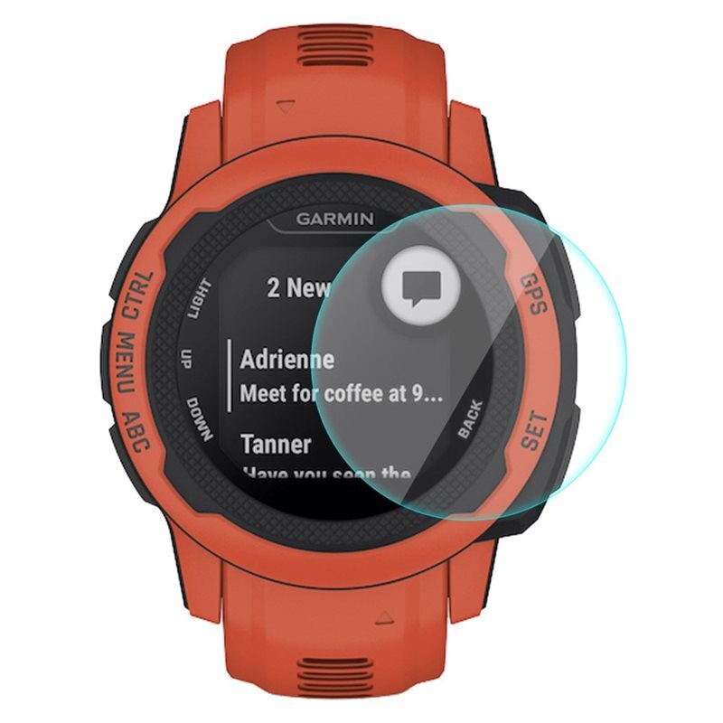Hat Prince 0.2mm Härdat Glas Garmin Instinct 2S - Skärmskydd som skyddar mot repor och slitage