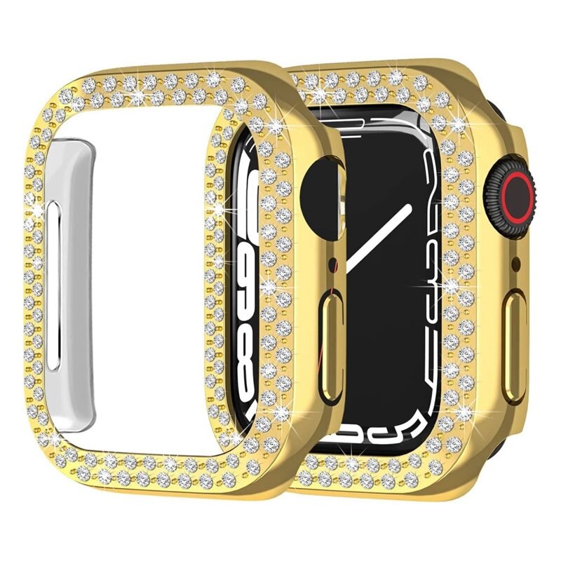 Rhinestone Skal Apple Watch 40mm guld - Snyggt skal med diamantliknande stenar