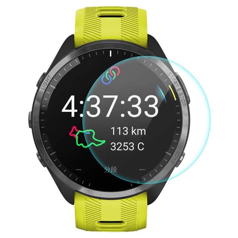 Hat Prince 0.2mm Härdat Glas Garmin Forerunner 965 - Skärmskydd som skyddar mot repor och slitage