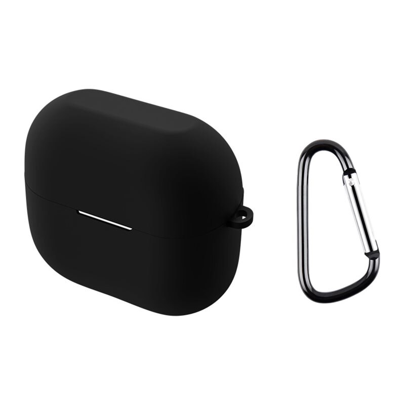 Silikonskal med karbinhake Samsung Galaxy Buds 3 svart - Skydda och håll koll på dina hörlurar