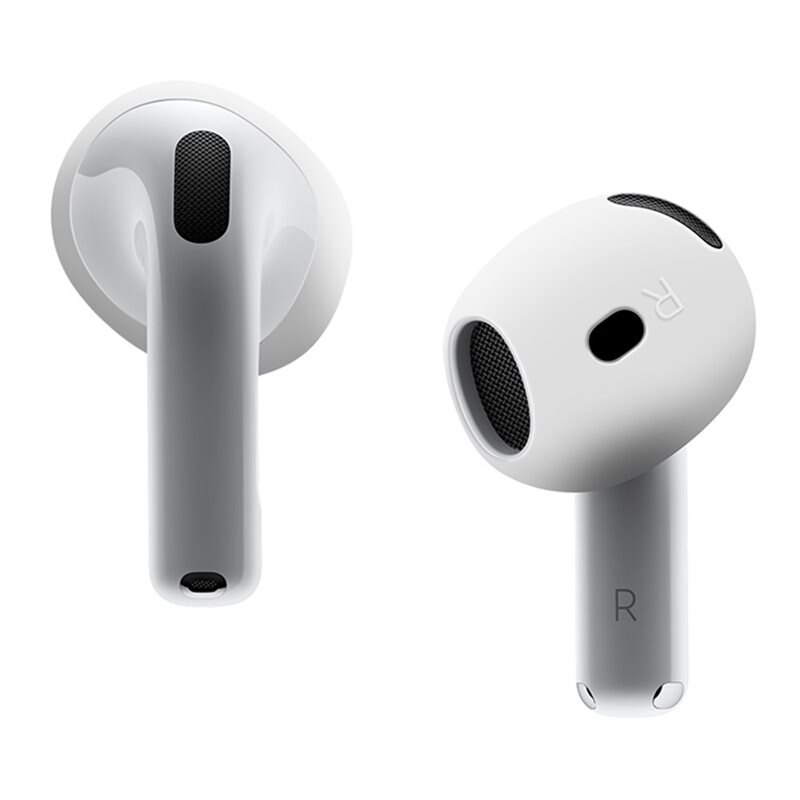 Earpads Silikon Apple AirPods 4 frostad vit - Öronsnäckor i silikon
