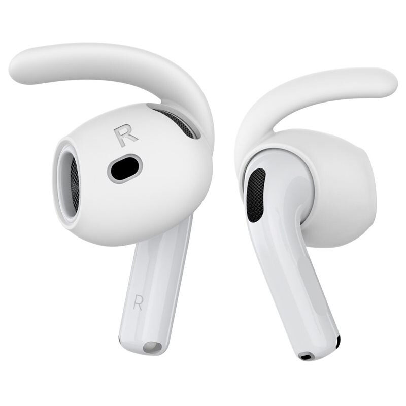 Ahastyle Sport Earhooks Apple AirPods 4 vit - Håller hörlurarna på plats - Sport