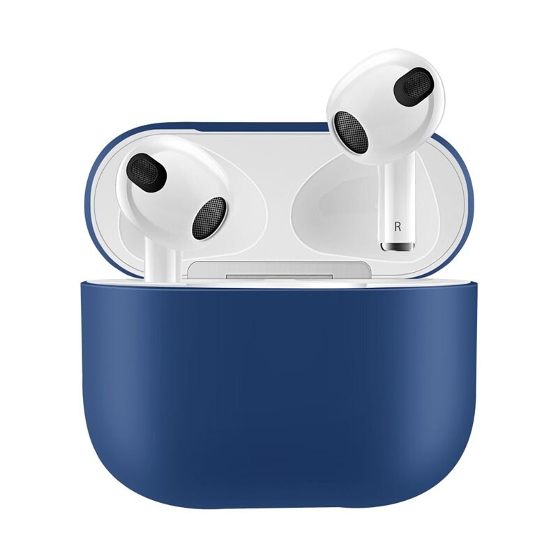 Silikonskal Apple AirPods 3 blå - Skyddande skal