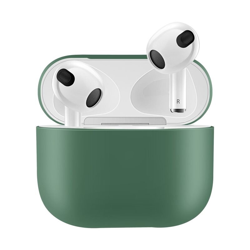 Silikonskal Apple AirPods 3 grön - Skyddande skal