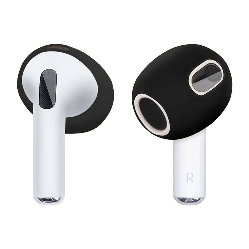 Earpads Silikon Apple AirPods 3 svart - Öronsnäckor i silikon