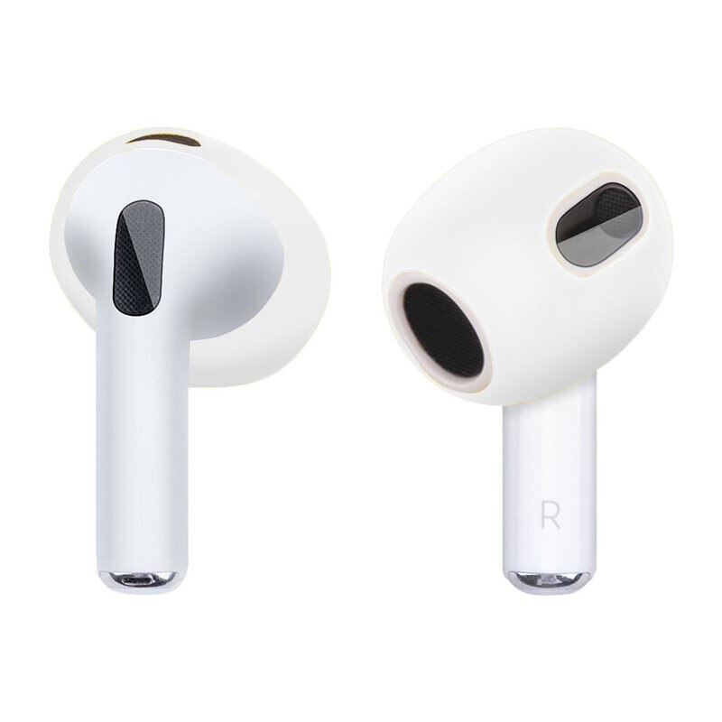Earpads Silikon Apple AirPods 3 vit frosted - Öronsnäckor i silikon