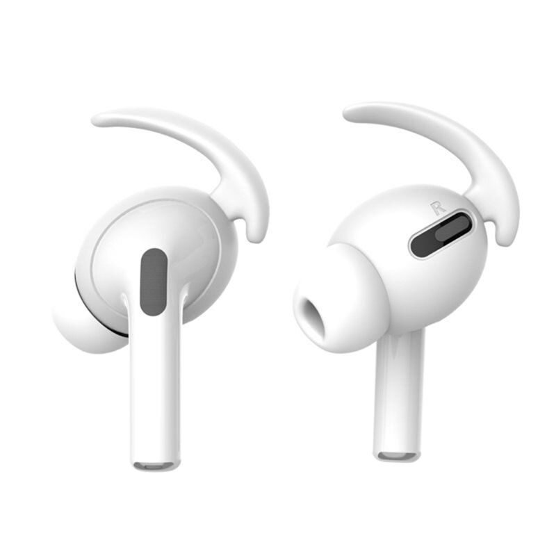 Sport Earhooks Silikon Apple AirPods Pro vit - Håller hörlurarna på plats - Sport