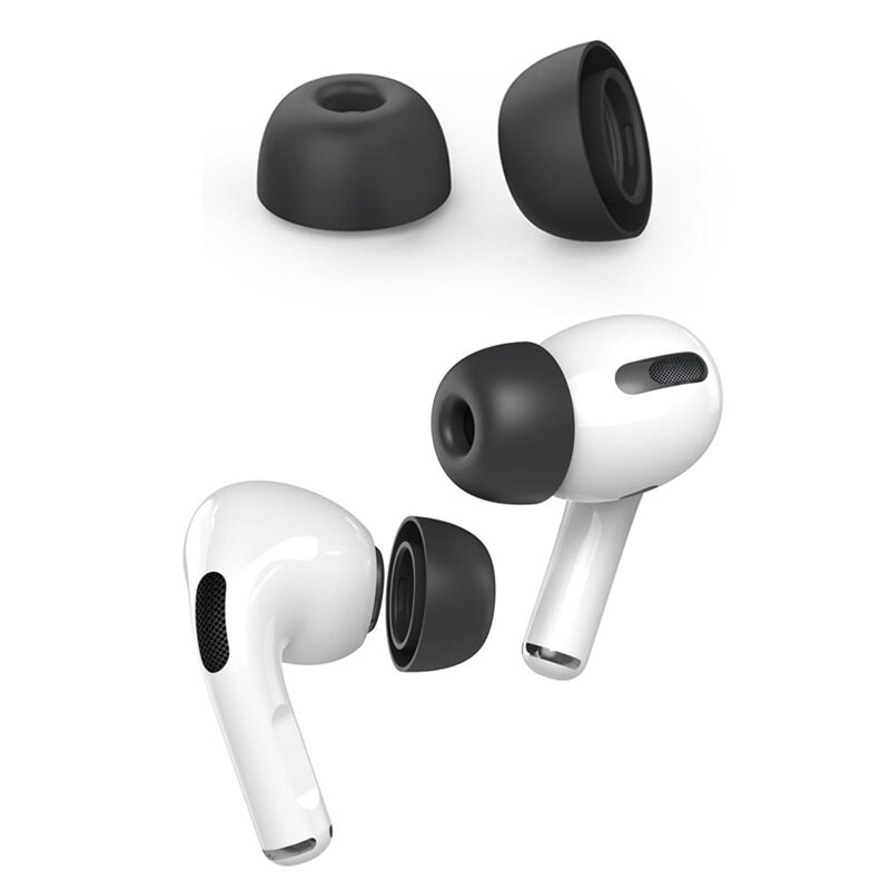 Ahastyle Ear Tips AirPods Pro 2 svart (Medium) - Öronkuddar - Öronpluggar - Öronproppar