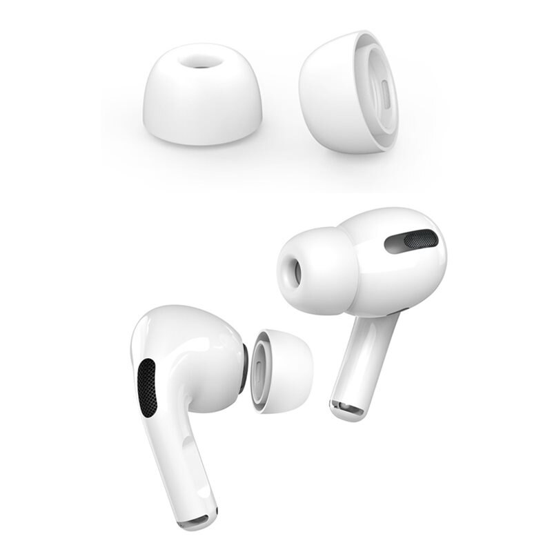 Ahastyle Ear Tips AirPods Pro 2 vit (Medium) - Öronkuddar - Öronpluggar - Öronproppar