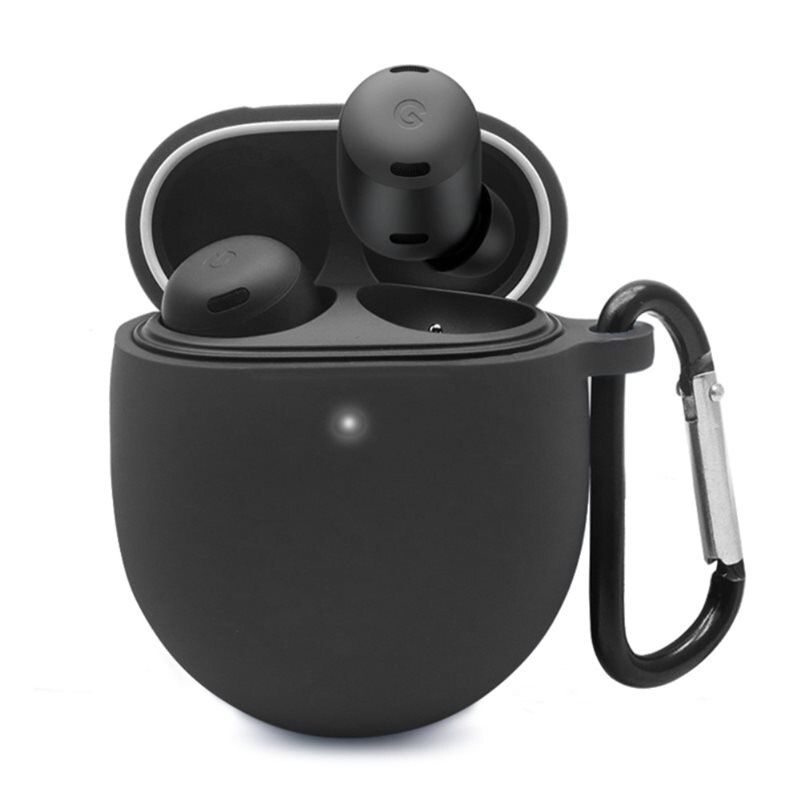 Silikonskal med karbinhake Google Pixel Buds Pro svart - Skydda och håll koll på dina hörlurar