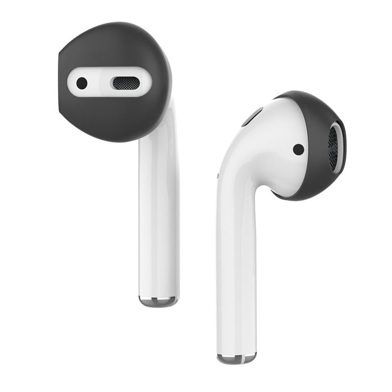 Ahastyle Earpads Silikon (3-pack) Apple AirPods svart - Öronkuddar - Öronpluggar - Öronproppar